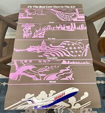 Vintage Braniff Fly The Best Low Fare In The Air Travel Poster picture