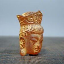 Collect Chinese Antique Glass Statues, Buddha Head Ornaments, Pendants picture