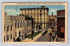 Beckley WV-West Virginia, Aerial The Bright Spot, Antique, Vintage Postcard picture