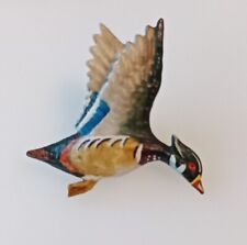 Vintage Flying Wood Duck Pin picture