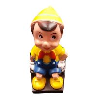 Vintage Walt Disney PINOCCHIO 8 inch Coin Bank Play Pal Plastics with Plug picture