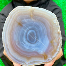 468G Natural Beautiful Agate Geode Druzy Slice ExtraLarge Gemstone picture