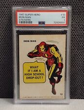 1967 Marvel Super Hero Stickers #10 IRON MAN - PSA 1 PR - LOW TOTAL POP - MCU picture