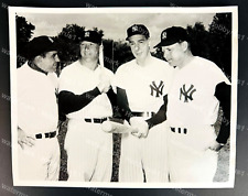 MICKEY MANTLE JOE DIMAGGIO NY Yankees MLB Baseball Photo Type 2 CRYSTAL CLEAR picture
