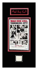 Mad Dog Coll Autograph Museum Framed Ready to Display picture