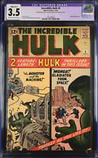 THE INCREDIBLE HULK #4 NOV 1962 CGC 3.5 OW/W PAGES *RESTORED* ORIGIN RETOLD picture