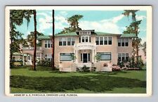 Crooked Lake FL-Florida, H.E. Fairchild Home, Mansion, Antique, Vintage Postcard picture
