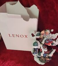 Vintage 2001 Lenox Jubilee Spirit Santa Resin Figurine in Box picture