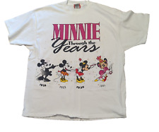 Vintage Walt Disney Minny Mouse Through The Years T Shirt Size L/XL -403 picture