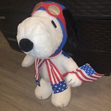 SNOOPY 4TH OF JULY PATRIOTIC AMERICAN FLAG EXTRA LARGE PLUSH PORCH DOOR GREETER  picture