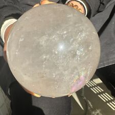5.28LB Natural white crystal ball polished and healed 2400g picture