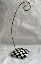 Mackenzie Childs COURTLY CHECK Metal Christmas ORNAMENT STAND NEW picture