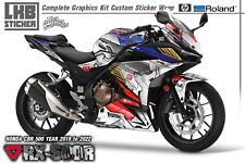 Graphics Decal Kit Wrap Compatible with Honda Cbr 500R 2021 striped RX-500R picture