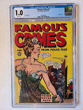 FAMOUS CRIMES #2 FOX FEATURES 1948 CGC 1 CLASSIC LINGERIE COVER LOOKS 6.0 SCARCE picture