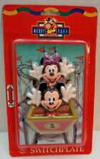 Vintage Disney Mickey's Stuff for Kids Light Switch Plate Mickey Minnie NEW picture