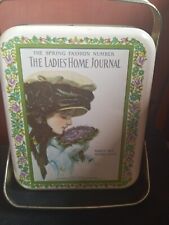 Vintage The Ladies Home Journal Tin Box Handles Advertising March 1910 picture