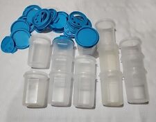14 Tupperware 1606 Modular Mates 15oz Container Blue Shake N Pour  picture