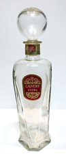 Vintage Calvert Extra Whiskey Liquor Clear Glass Decanter Bottle picture