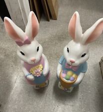 Cracker Barrel Easter Bunny Blow Mold Combo picture