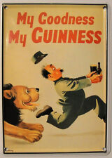 Guinness Zookeeper Lion Mini Tin Sign picture