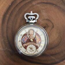 1953 Queen Elizabeth II Coronation pocket watch #A146 picture