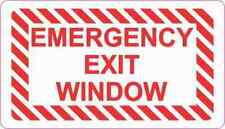 3.5 x 2 Emergency Exit Window Sticker Bus Vehicle Business Safety Sign Stickers picture