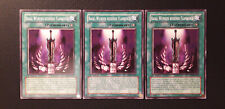 Yu-Gi-Oh 3x Baou, Wound Breaking Flambergs, SD5-DE027, Common, 1st A., EX/EX/GD picture