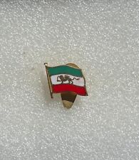 Rare Vintage pin badge IRAN Coat of Arms enamel buttonhole Marked on back picture