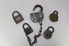 Mixed Antique Lock Collection Featuring Fraim, Special Eagle, Smith & Egg picture