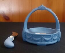 Vintage Wedgwood Jasperware Spreading Butter Knife & Stoneware Dish with Handle picture