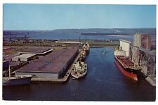 Duluth Minnesota Arthur Clure Marine Terminal Vtg Postcard MN St Lawrence Seaway picture