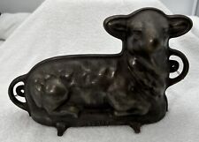 Antique Griswold Cast Iron Lamb Cake Mould 866 Two Pieces 921 & 922 USED picture