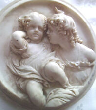 The Calmady Children ORIGINAL Edward William Wyon sculpture/marble plaque 1848 picture