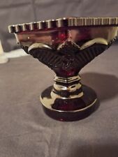 Vintage Avon Ruby Red  Cape Cod Collection Pedestal Candy Dish picture