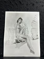 ESTHER WILLIAMS VINTAGE CLASSIC SILK SWIMSUIT POOL LEGGY CHEESECAKE POSE picture