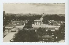 In PARIS  France Tuileries Gardens Panorama . Real Photo pc Post Card RPPC picture
