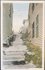 MARBLEHEAD, MASS. C.1925 PC.(M74)~VIEW OF THE OLD ALLEY STEPS picture