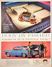 1961 Body By Fisher Automotive Pontiac Bonneville Vista Vintage Print Ad picture