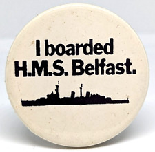 Vintage HMS Belfast Ship Museum Town-class Light Cruiser Royal Navy Badge (1144) picture