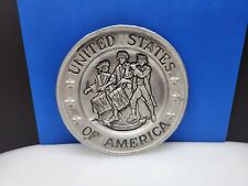 Vintage Cast Aluminum Wall Decor USA Colonial Band picture