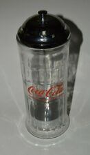 Nice Minty LARGE Tall COCA COLA Diner Drink Straws Solid Glass Container 11.5