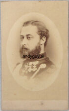 CDV PRINCE OF WALES ROYALTY ROYAL MEDAL ANTIQUE PHOTO KING EDWARD VII MILITARY picture