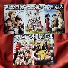 Japanese Novel Attack on Titan Short Stories vol.1-5 Complete Set Hajime Isayama picture