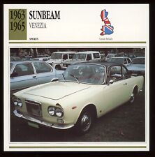 1963 - 1965 Sunbeam Venezia  Classic Cars Card picture