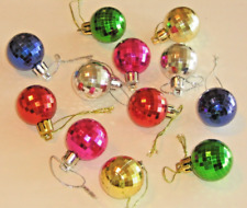 Faceted Mini Balls Christmas Ornaments Decorations Mixed 1