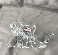 Baccarat Crystal Cherub Angel Thinking Of You Lying Down Clear Glass Figurine picture