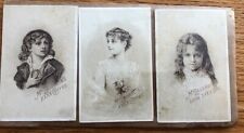 Antique McLaughlin's Coffee Cards Victorian Trade Card Lot Set of 3 1890's Old picture