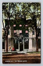 Auburn NY-New York, Prison Gates, Antique Vintage Souvenir Postcard picture