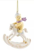 New Lenox 2022 Disney Winnie the Pooh Baby's First Christmas Porcelain Ornament picture