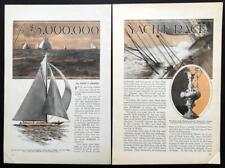 America's Cup 1930 pictorial Shamrock V - Sir Thomas Lipton J-class Yacht Race picture